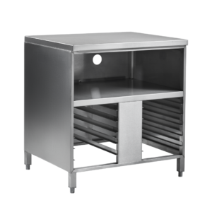 Combisteamer Onderstel Dicht Met Uitsparing voor twee Warmhoudladen 500_1 DN