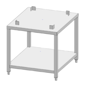 Converge® Multi-Cook Oven onderstel met uitsparing voor warmhoudlade 500-2D / 2DI
