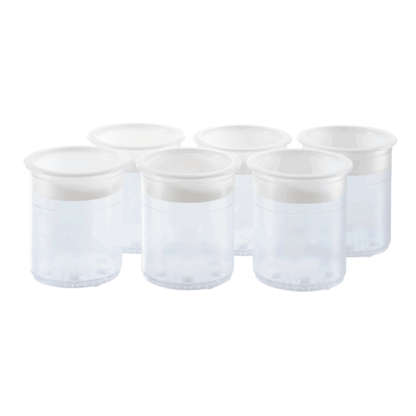 Synthetische Pacotizing® bekers met deksel (set van 6)