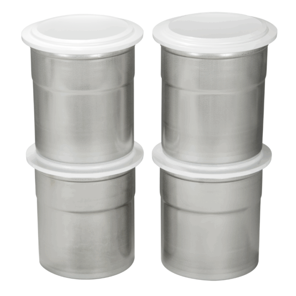 Chroomstalen pacotizing® bekers (4 stuks)